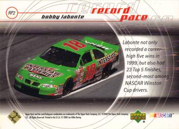 2000 Upper Deck Racing - Record Pace #RP2 Bobby Labonte Back