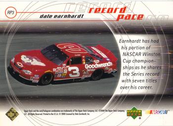2000 Upper Deck Racing - Record Pace #RP3 Dale Earnhardt Back