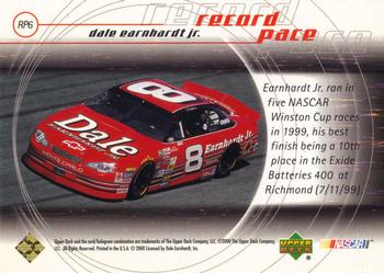 2000 Upper Deck Racing - Record Pace #RP6 Dale Earnhardt Jr. Back