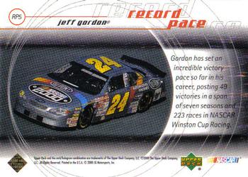 2000 Upper Deck Racing - Record Pace #RP5 Jeff Gordon Back