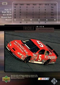 2000 Upper Deck Victory Circle #44 Dick Trickle Back