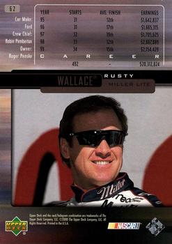 2000 Upper Deck Victory Circle #62 Rusty Wallace Back