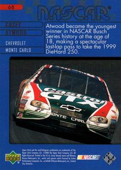2000 Upper Deck Victory Circle #68 Casey Atwood Back