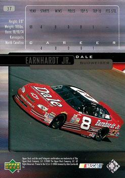 2000 Upper Deck Victory Circle #37 Dale Earnhardt Jr. Back