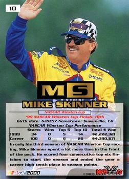 2000 Wheels High Gear #10 Mike Skinner Back