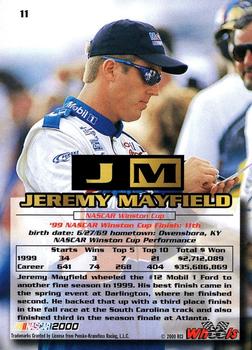 2000 Wheels High Gear #11 Jeremy Mayfield Back