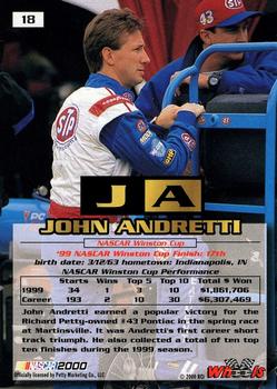 2000 Wheels High Gear #18 John Andretti Back