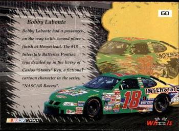 2000 Wheels High Gear #60 Bobby Labonte's Car Back