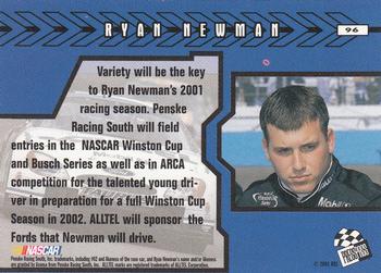 2001 Press Pass #96 Ryan Newman Back