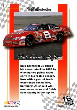 2001 Press Pass Premium #5 Dale Earnhardt Jr. Back