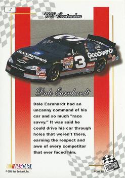 2001 Press Pass Premium #3 Dale Earnhardt Back
