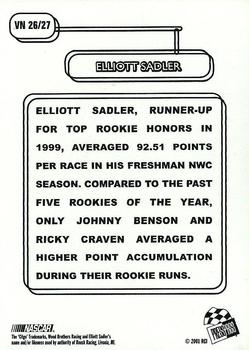 2001 Press Pass - Vintage #VN 26 Elliott Sadler Back