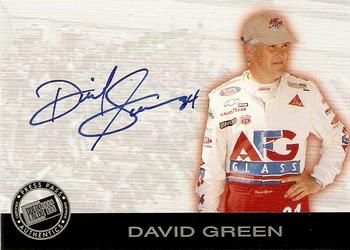 2001 Press Pass - Autographs #NNO David Green Front
