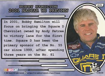 2001 Wheels High Gear #65 Bobby Hamilton Back