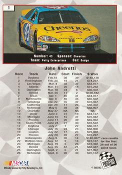 2002 Press Pass #1 John Andretti Back