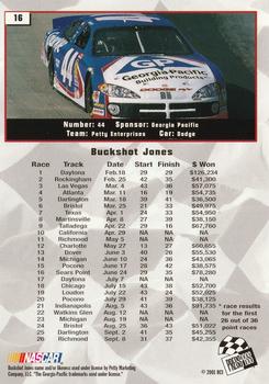 2002 Press Pass #16 Buckshot Jones Back
