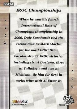 2002 Press Pass - Dale Earnhardt By The Numbers #DE 28 Dale Earnhardt - Four Back