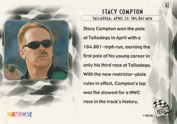 2002 Press Pass Eclipse #41 Stacy Compton Back
