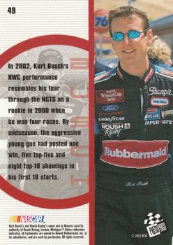 2002 Press Pass Optima #49 Kurt Busch Back