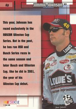 2002 Press Pass Stealth #69 Jimmie Johnson Back