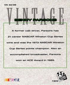 2002 Press Pass - Vintage #VN 32 Benny Parsons Back