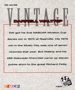 2002 Press Pass - Vintage #VN 34 Darrell Waltrip Back