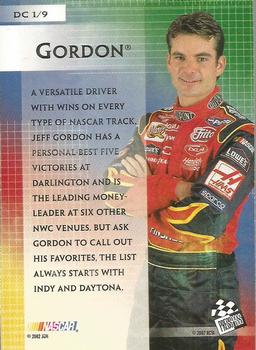 2002 Press Pass VIP - Driver's Choice #DC 1 Jeff Gordon Back