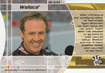 2002 Press Pass VIP - Making The Show #MS 2 Rusty Wallace Back