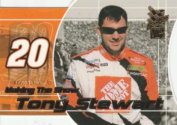 2002 Press Pass VIP - Making The Show #MS 11 Tony Stewart Front