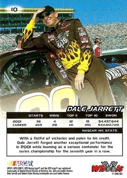 2002 Wheels High Gear #10 Dale Jarrett Back