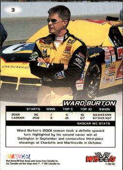 2002 Wheels High Gear #3 Ward Burton Back