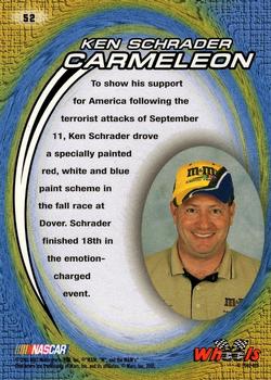 2002 Wheels High Gear #52 Ken Schrader Carmeleon Back