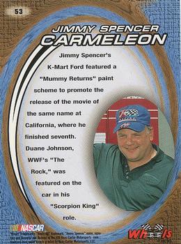 2002 Wheels High Gear #53 Jimmy Spencer Carmeleon Back