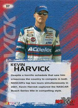 2002 Wheels High Gear #37 Kevin Harvick Back
