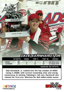 2002 Wheels High Gear #6 Dale Earnhardt Jr. Back