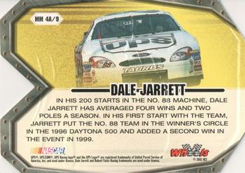 2002 Wheels High Gear - Man & Machine (Man) #MM 4A Dale Jarrett Back