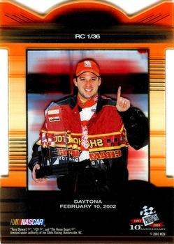 2003 Press Pass Eclipse - Racing Champions #RC 1 Tony Stewart Back
