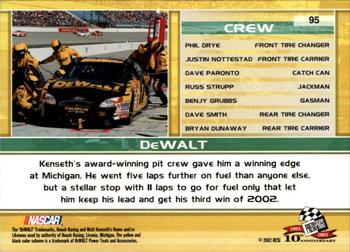 2003 Press Pass #95 Matt Kenseth's Car Back