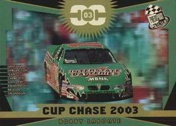 2003 Press Pass - Cup Chase Redemption #CCR9 Bobby Labonte Front