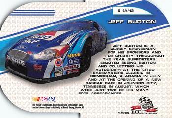 2003 Press Pass - Showman #S 1A Jeff Burton Back