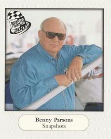 2003 Press Pass - Snapshots #SS 32 Benny Parsons Front