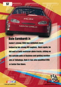 2003 Press Pass Stealth #57 Dale Earnhardt Jr. Back