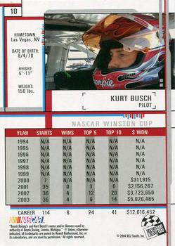 2004 Press Pass Eclipse #10 Kurt Busch Back