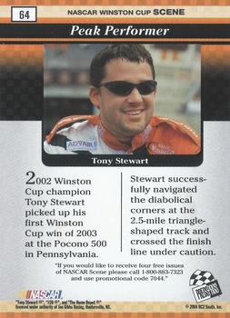 2004 Press Pass Eclipse #64 Tony Stewart Back