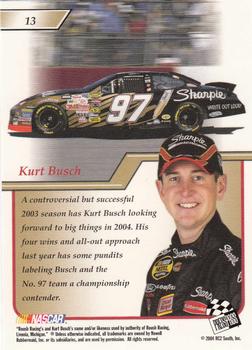2004 Press Pass Premium #13 Kurt Busch Back