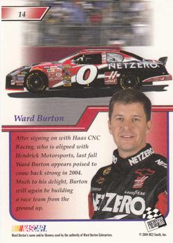 2004 Press Pass Premium #14 Ward Burton Back
