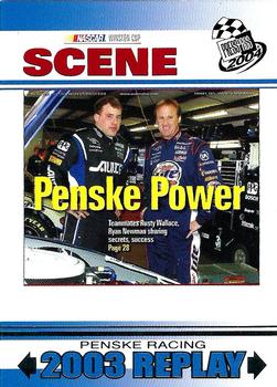 2004 Press Pass #76 Penske Power Front