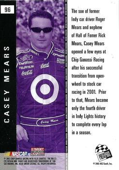 2004 Press Pass #96 Casey Mears Back