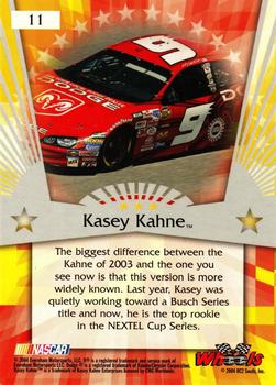2004 Wheels American Thunder #11 Kasey Kahne Back