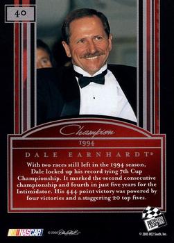 2005 Press Pass Legends #40 Dale Earnhardt Back